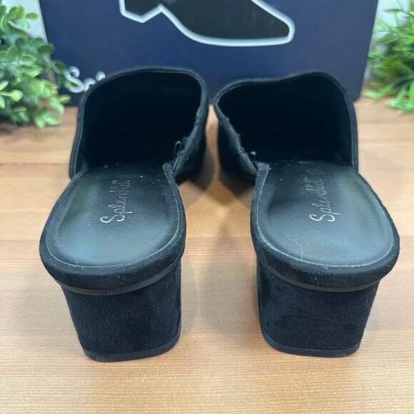 Splendid Women's Laylai Black Slide Mules Size 9 - Picture 4 of 7